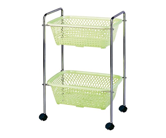 탈의 바구니 캐스터 첨부 그린 515×350×750mm DP-25C(2단) 1대