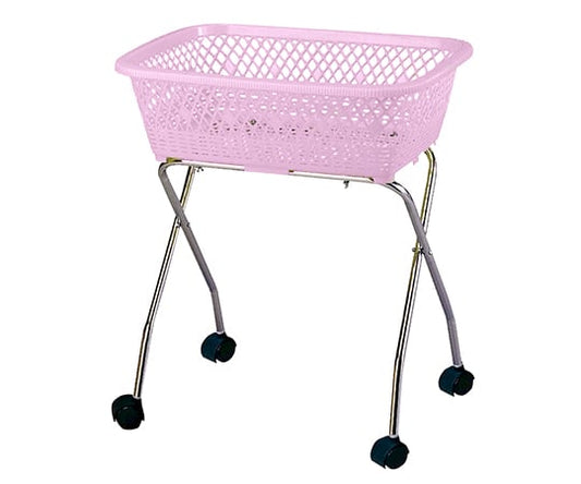 탈의 바구니 캐스터 부착 핑크 560×420×570mm DP-10C(1단) 1대