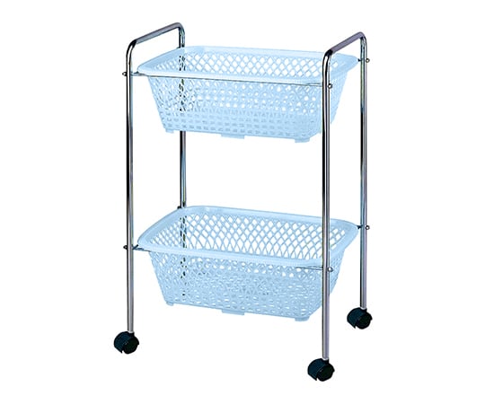 탈의 바구니 캐스터 첨부 블루 515×350×750mm DP-25C(2단) 1대