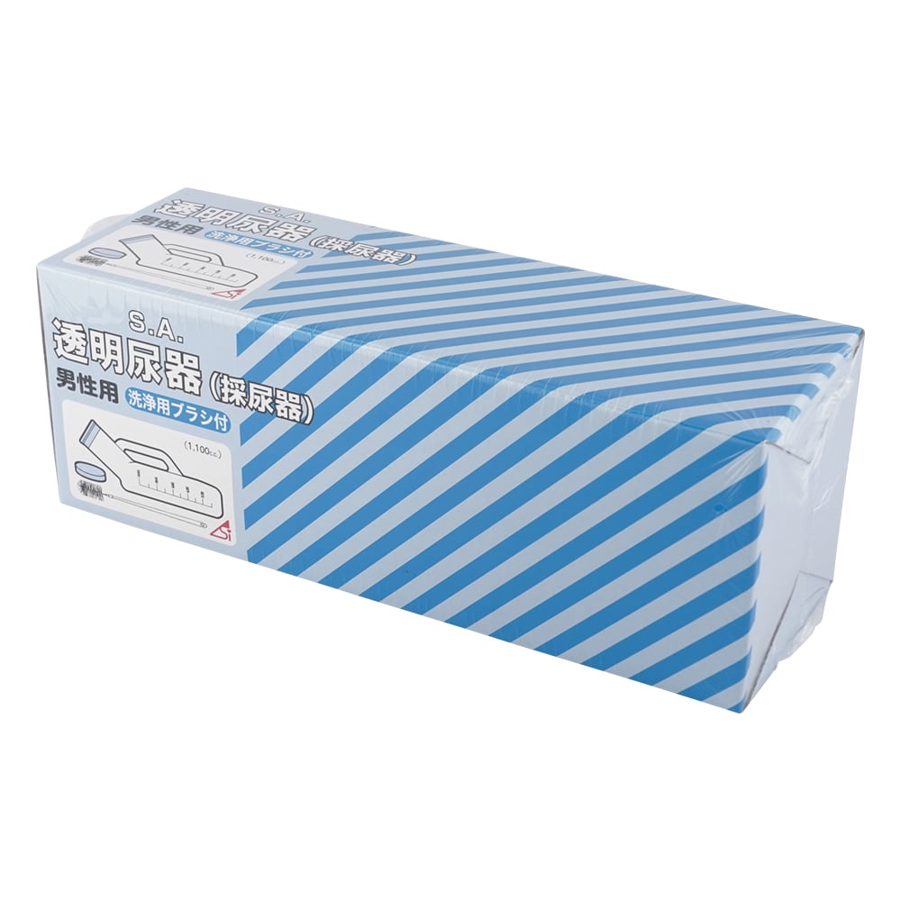 Transparent urinal (1100mL) for men 1 piece