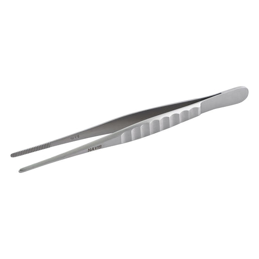 Surgical tweezers, thick, no hook, 130mm, STC-1, 1 piece