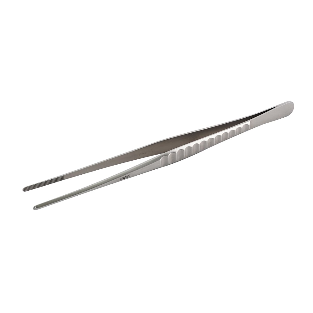 Surgical tweezers, thick, no hook, 230mm, STC-4, 1 piece