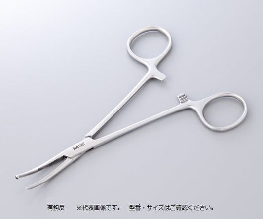 止血鉗子 有鈎反 160mm　HF-12 1本