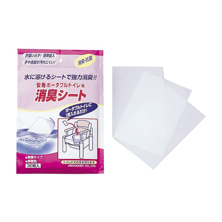 Deodorizing sheet for portable toilets Deodorizing liquid/deodorizer (for portable toilets) 20-6050-00 Anju 533-215 (30 pieces) 19.5X13