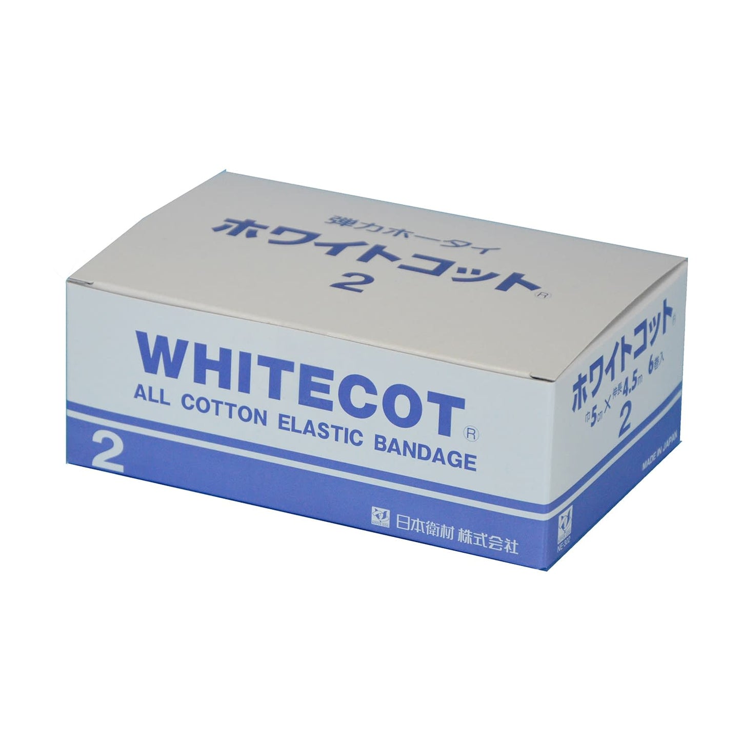 Whitecot No. 2 No. 2 Elastic Bandage 24-8603-00 Nippon Hygienic Materials NE-302 (5CMX4.5M) 6 cans