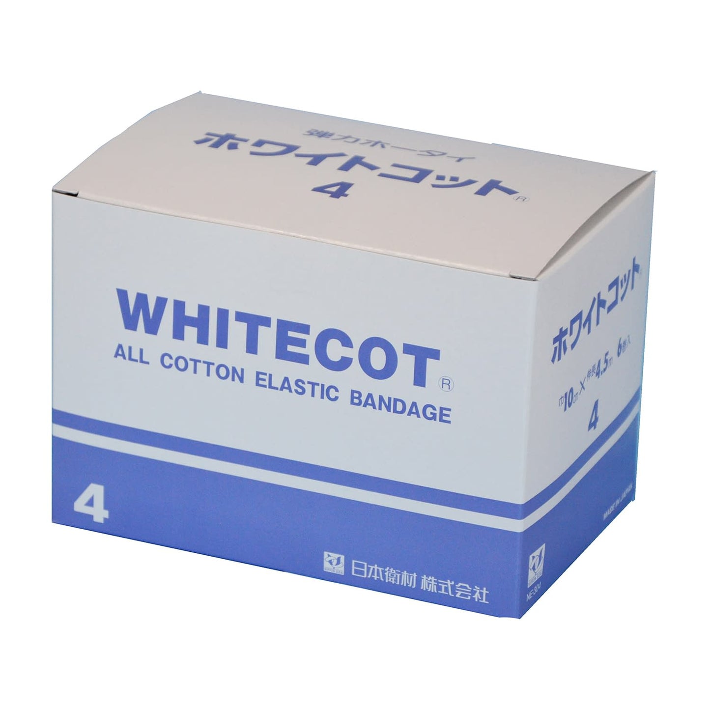 Whitecot No. 4 No. 4 Elastic Bandage 24-8603-02 Nippon Hygienic Materials NE-304 (10CMX4.5M) 6 cans