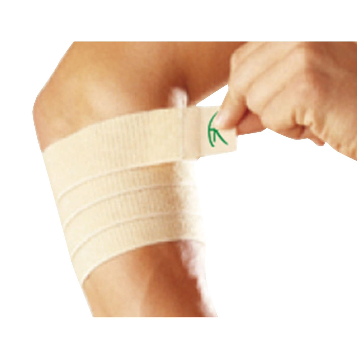 손목, 팔꿈치, 무릎 용 실리콘 랩 서포터 (반티지 타입) 23-3393-00 퍼스트 레이트 FR-2480 (베이지)