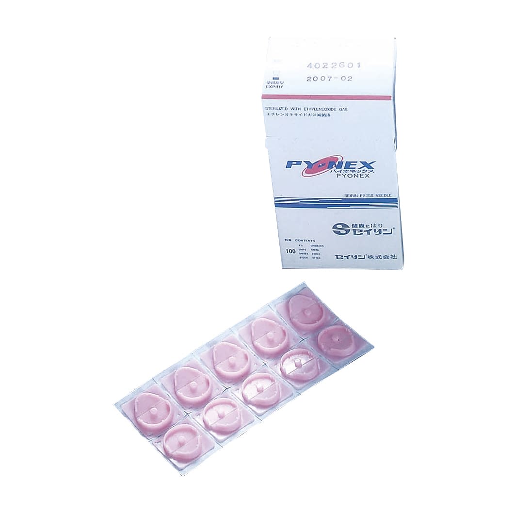 セイリンパイオネックス(ピンク) ピンク 円皮鍼 23-3801-04 セイリン 1.5X0.20MM(100イリ)
