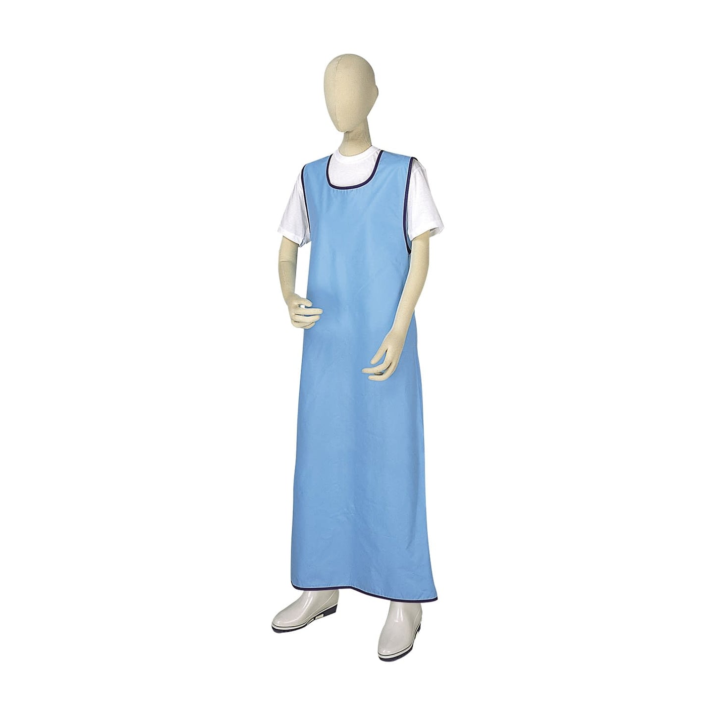 Bathing apron 23-2554-0004 Blue Matsumoto Nurse Industry 402(M)