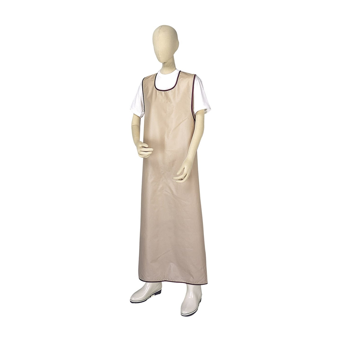 Bathing apron 23-2554-0102 Beige Matsumoto Nurse Industry 402(L)