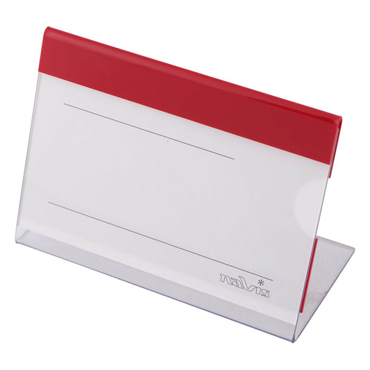 Name tag stand, red, 1 piece