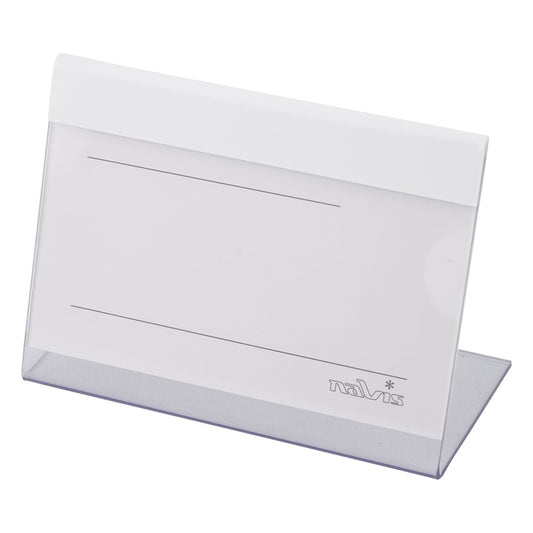 Name tag stand, white, 1 piece