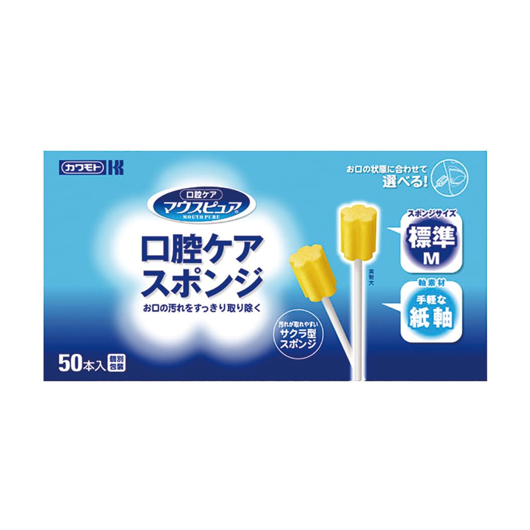 마우스 순수 구강 관리 스폰지 (종이 축 MM 23-6506-03 마우스 순수 039-102052-00 (50 폰)