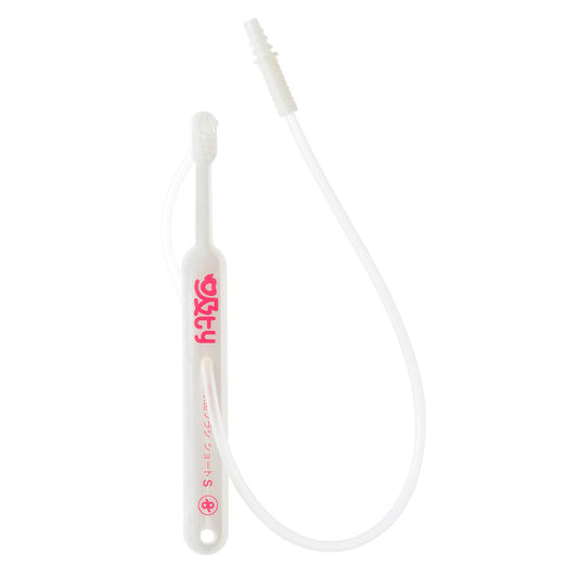 キューティー吸引歯ブラシ(ショート) 柔らかめ 口腔ケア 24-3959-00 ファイン QT-TSS(ヤワラカ)ロゴ:ピンク