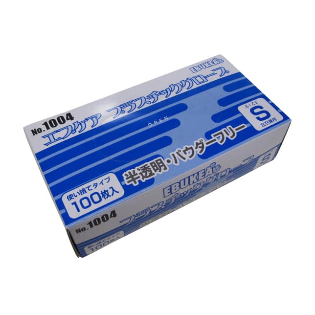 Ebcare Plastic Gloves (Box Powder-Free PVC Gloves 24-9523-0001 S Ebno 1004 (100 pieces)