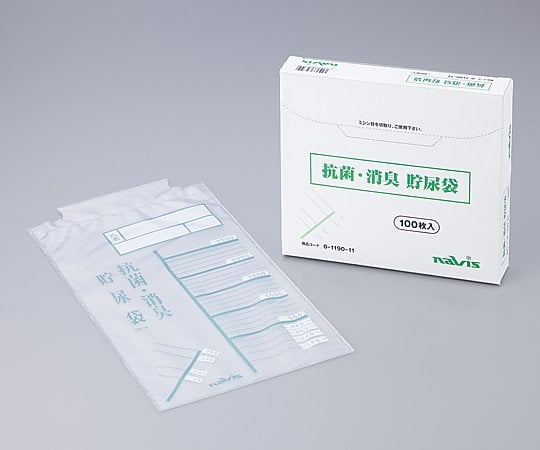 消臭抗菌貯尿袋　2.5L　100枚入 1袋(100枚入)