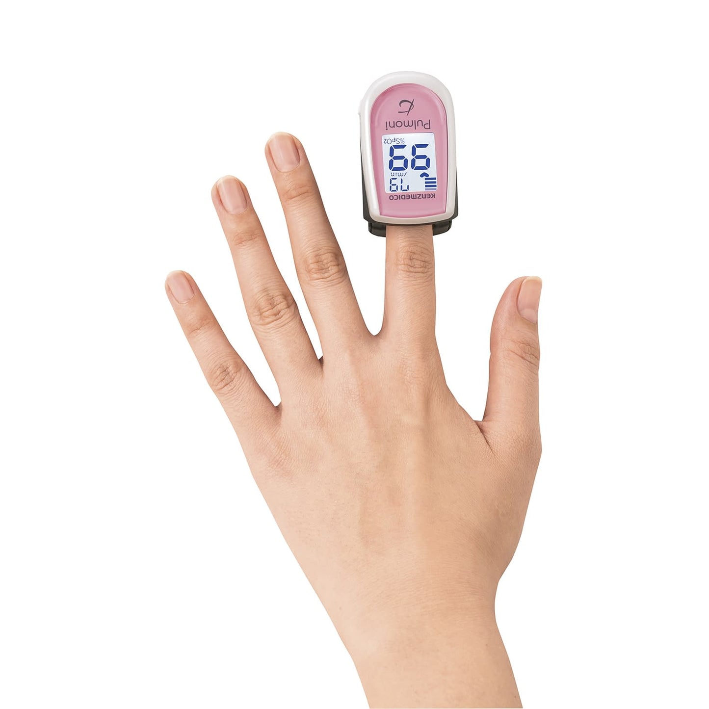 Pulse Oximeter Palmoni Saturation Monitor (Pulse Oximeter) 24-3255-00 Kenz Medico KM-350 (Coral Pink)