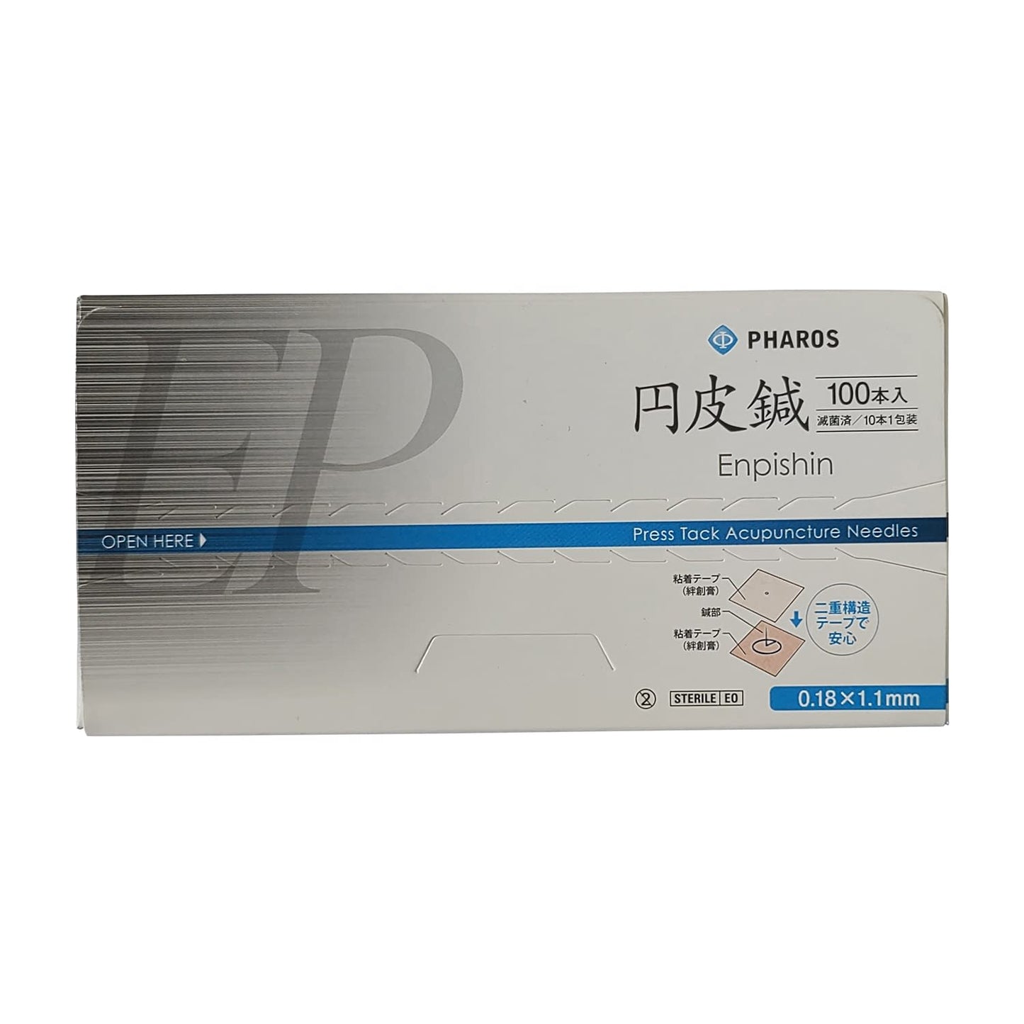 ファロス円皮鍼(1．1×0．18mm 円皮鍼 24-5506-01 ファロス EP11(100イリ)