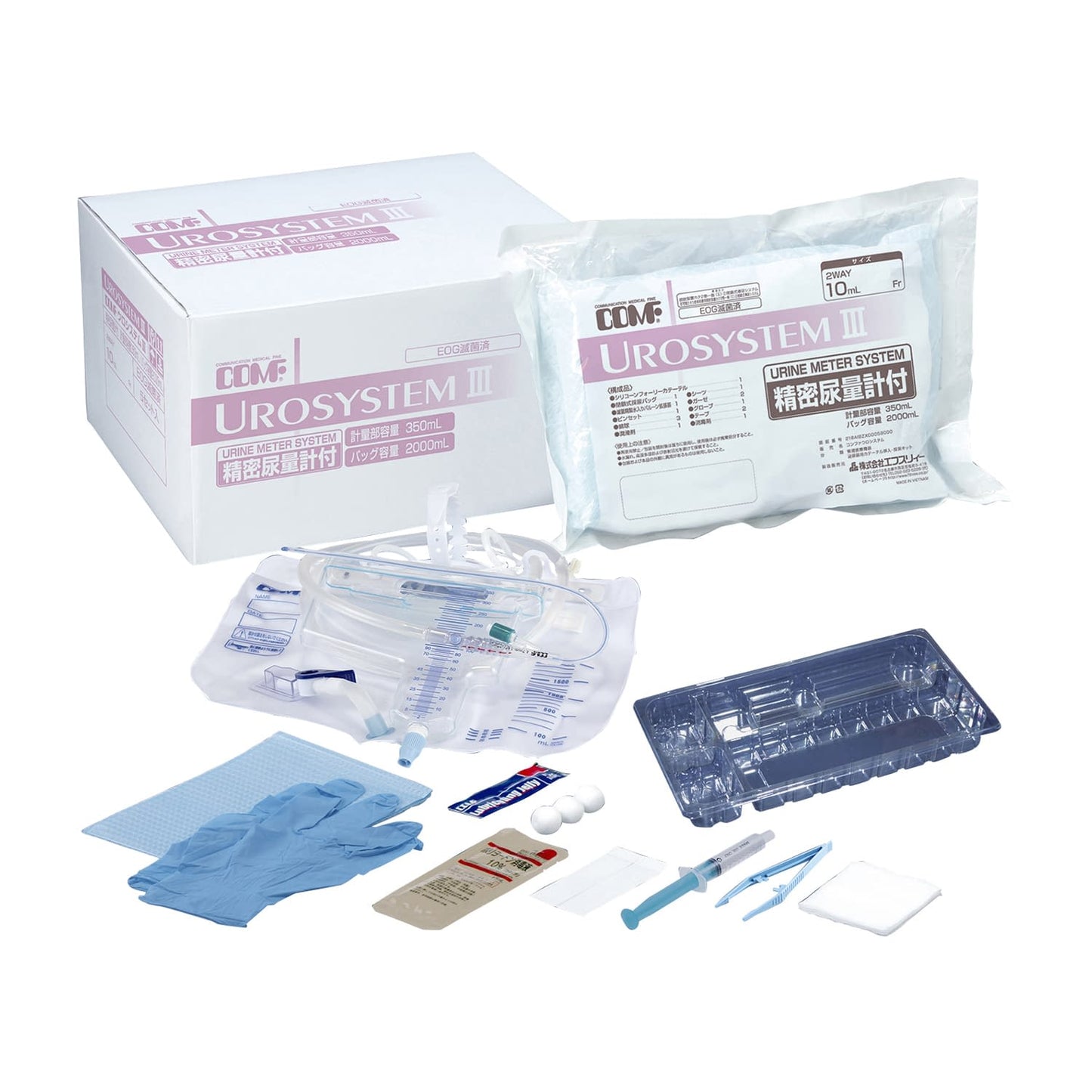 COMF Uro System III with precision urine volume meter 2way 16Fr 10ml urine collection bag 24-8579-02 COMF 806621610(16FR)5 sets