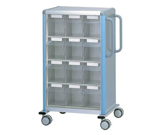 Medication cart, blue (box of 24) 787 x 500 x 1197 mm ST-24B 1 unit