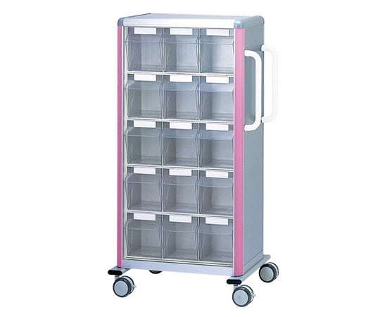 Medication cart, pink (box of 30) 787 x 500 x 1438 mm ST-30P 1 unit