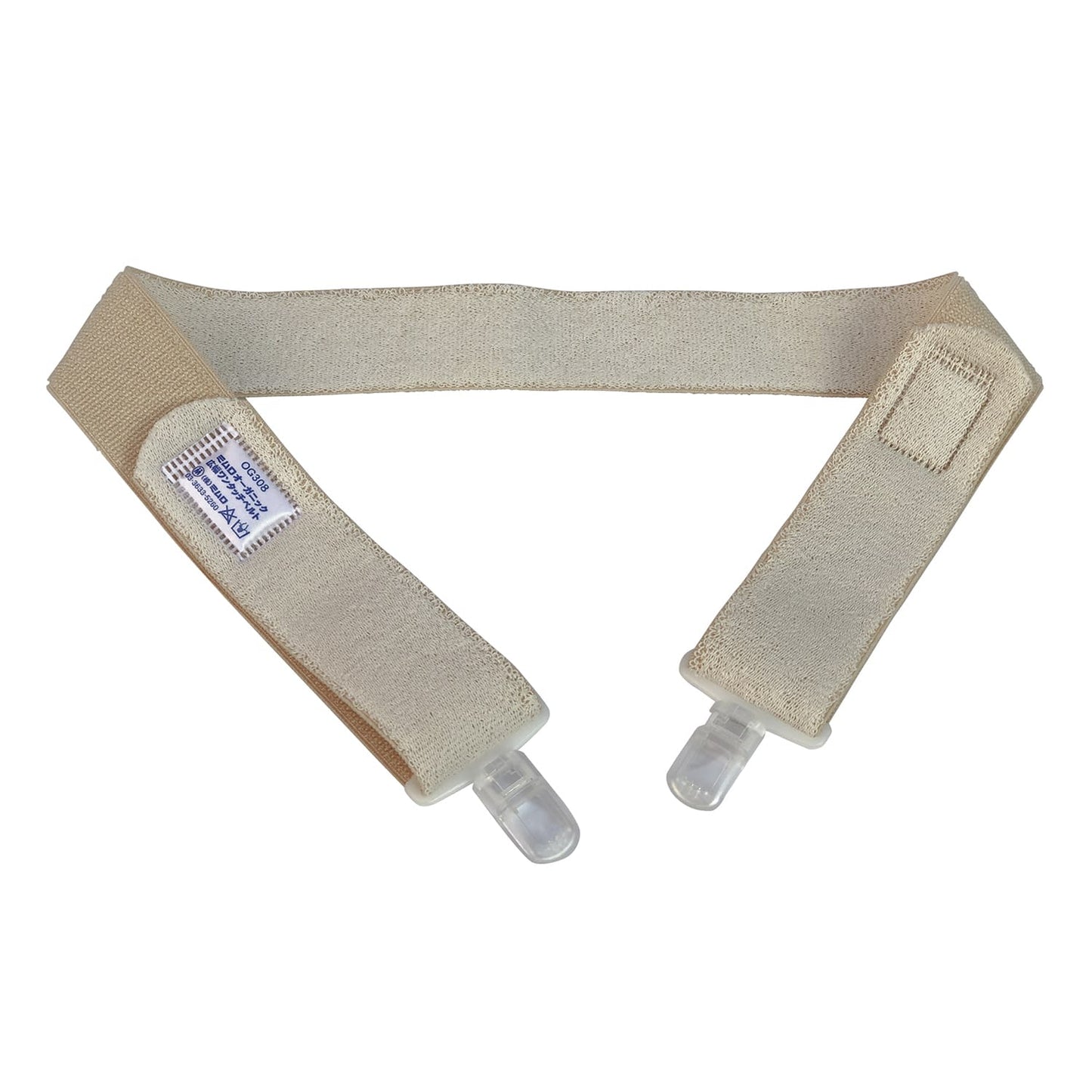유기 광폭 원터치 벨트 광폭 스토마 케어용 벨트 24-8449-00 미무로 OG308B(베이지)