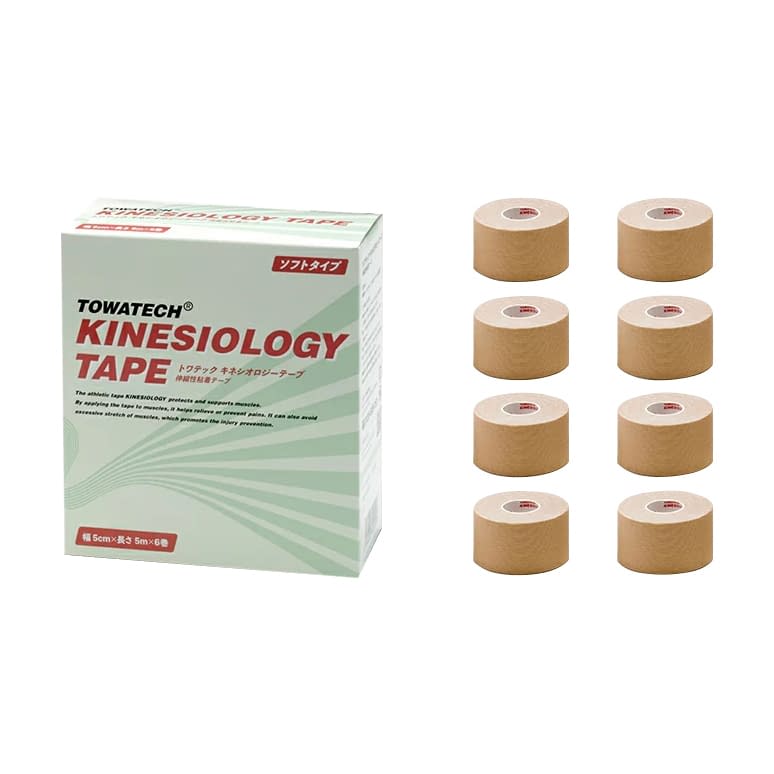 Kinesiology Tape Soft Type Taping Tape 25-3118-01 Towatech 3.75CMX5M (8 strands)