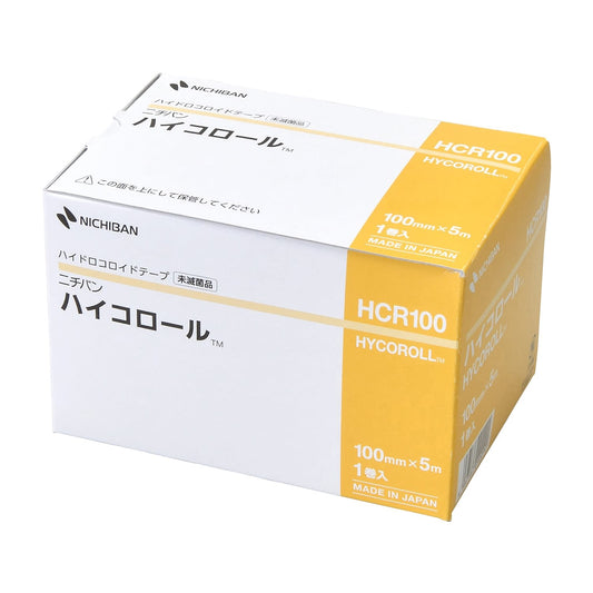 Hydrocolloid Tape Hicolor Dressing Material 24-8585-02 Nichiban HCR100 (100X5M)