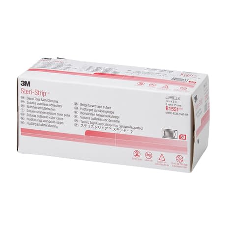 스테리 스트립 스킨 톤 피부 접합용 테이프 25-3103-00 쓰리엠 재팬 B1551(6X75)