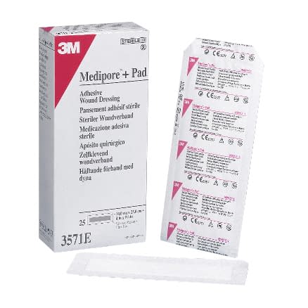 Medipore Plus Pad Dressing Dressing Material 25-3579-05 3M Japan 3571E (10X25CM) 25 pieces