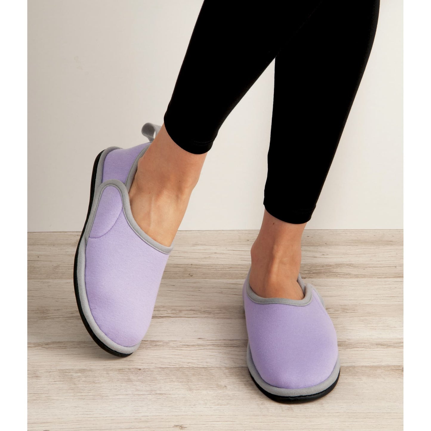 転倒予防ルームシューズ サンティール リハビリシューズ 25-2402-01 光研化成 STLA020(M)ラベンダー