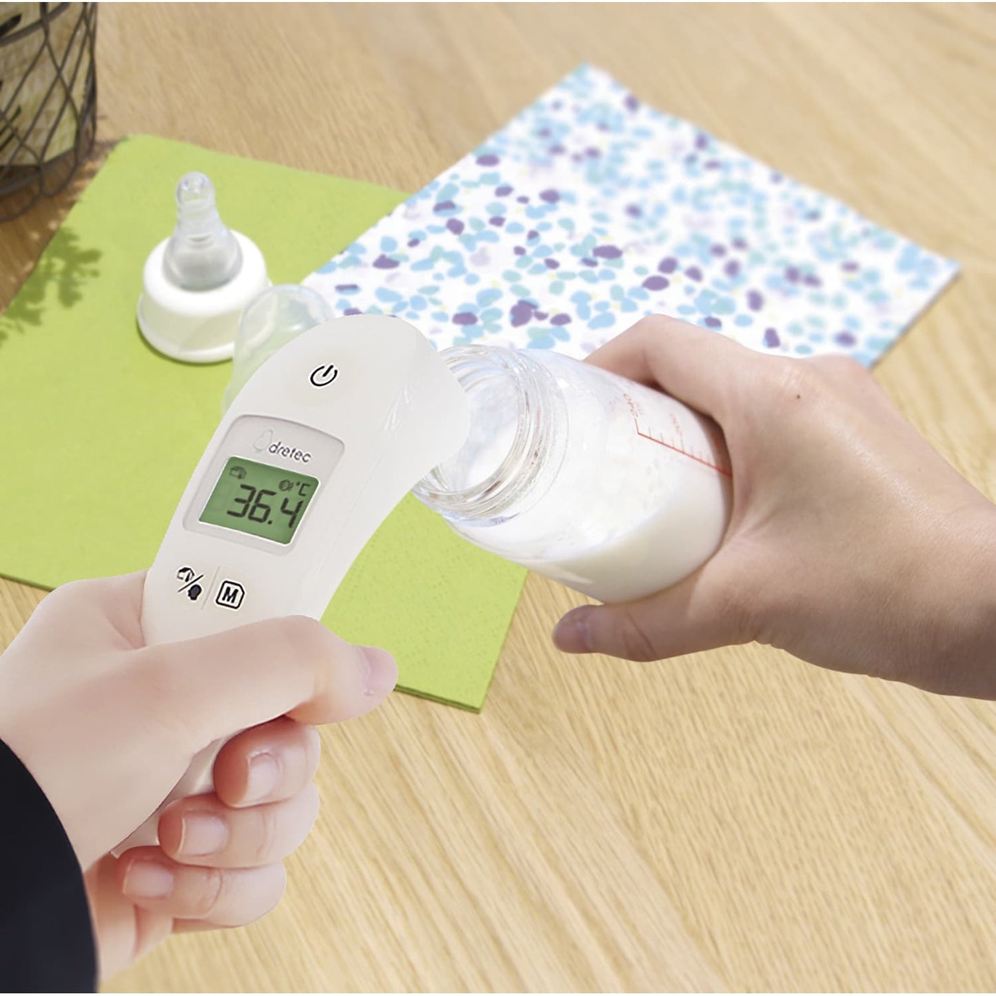 비접촉 체온계 25-3797-00 드리텍 TO-405WT(화이트)