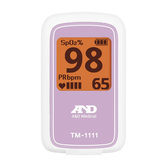 펄스 옥시 미터 포화 모니터 25-5951-01 A &amp; DAY TM-1111A-JC2O (핑크)