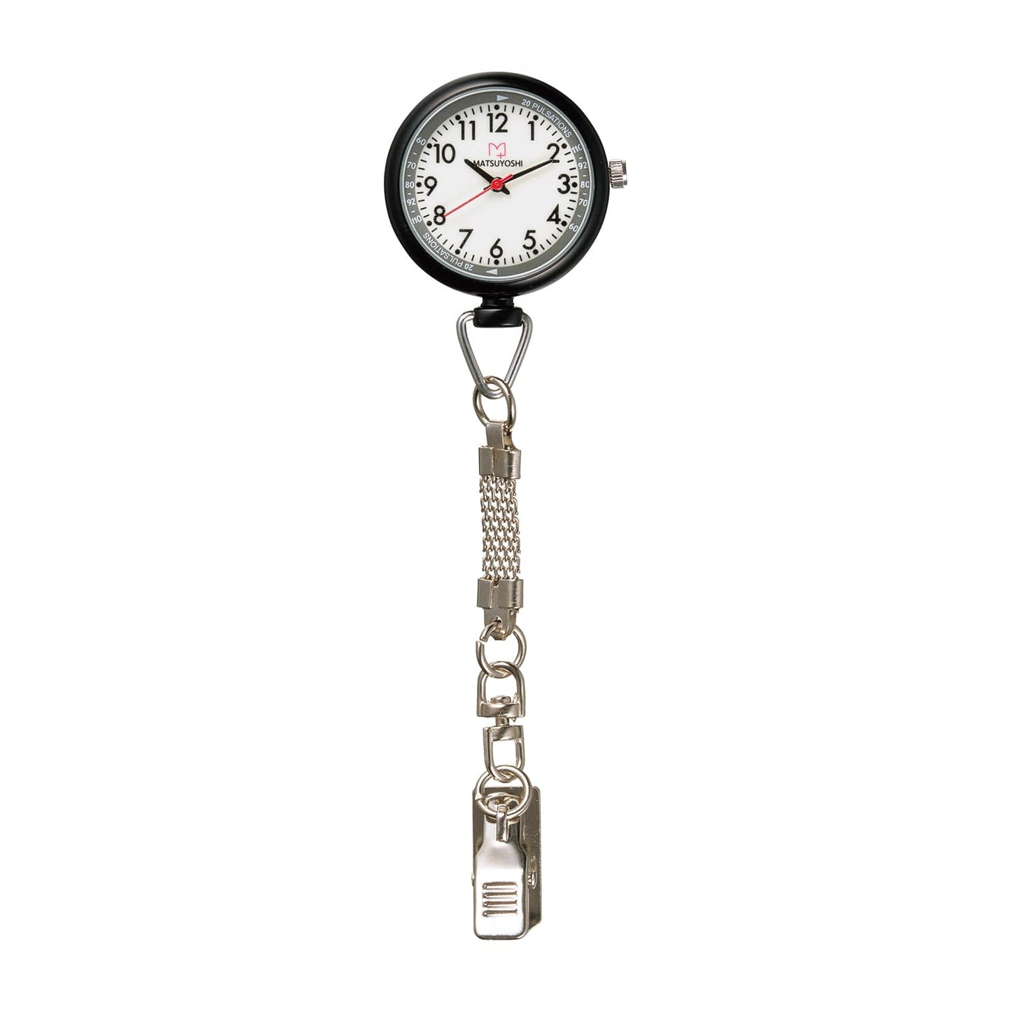 마츠요시너스 시계 φ30 클립 회중 시계 25-4009-01 MATSUYOSHI MY-NS0440BL (블랙)