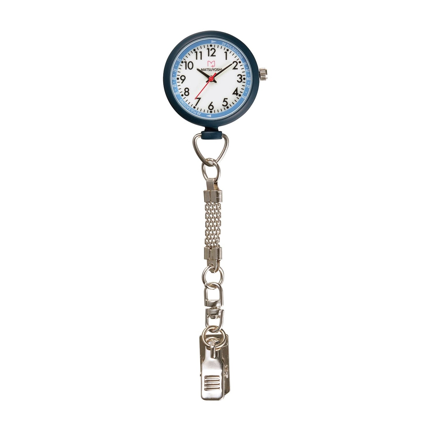 마츠요시너스 시계 φ30 클립 회중 시계 25-4009-02 MATSUYOSHI MY-NS0440NA (네이비)