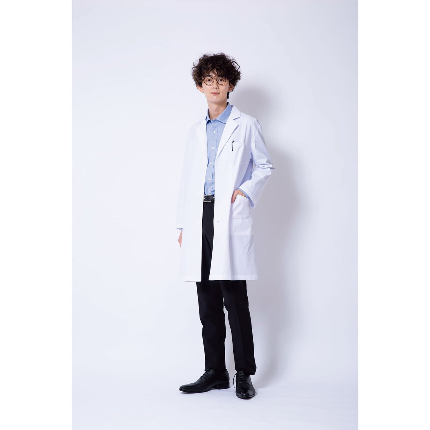 Matsuyoshi Doctor Coat (Men's) Examination Coat 25-4003-03 Matsuyoshi MY-DCM01(LL)