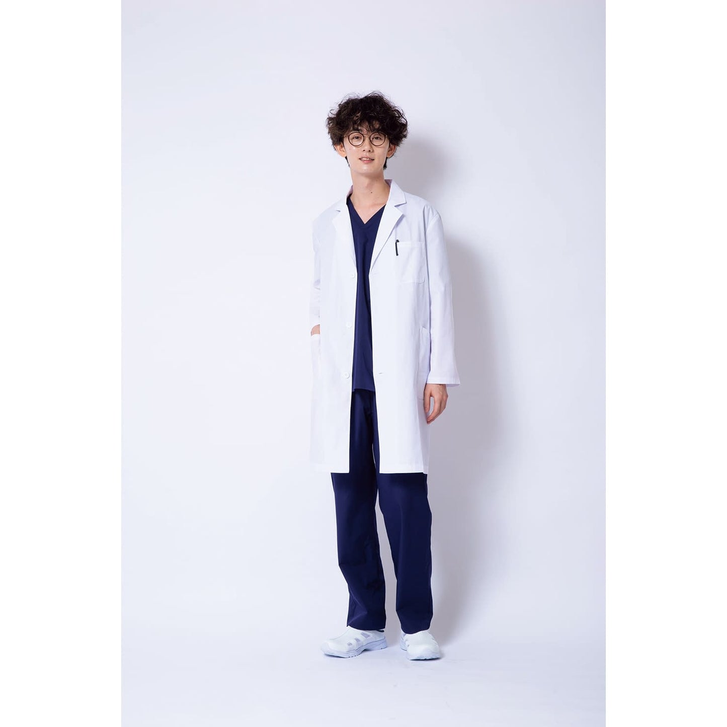 Matsuyoshi Doctor's Coat (Men's) Examination Coat 25-4003-04 Matsuyoshi MY-DCM01 (3L)