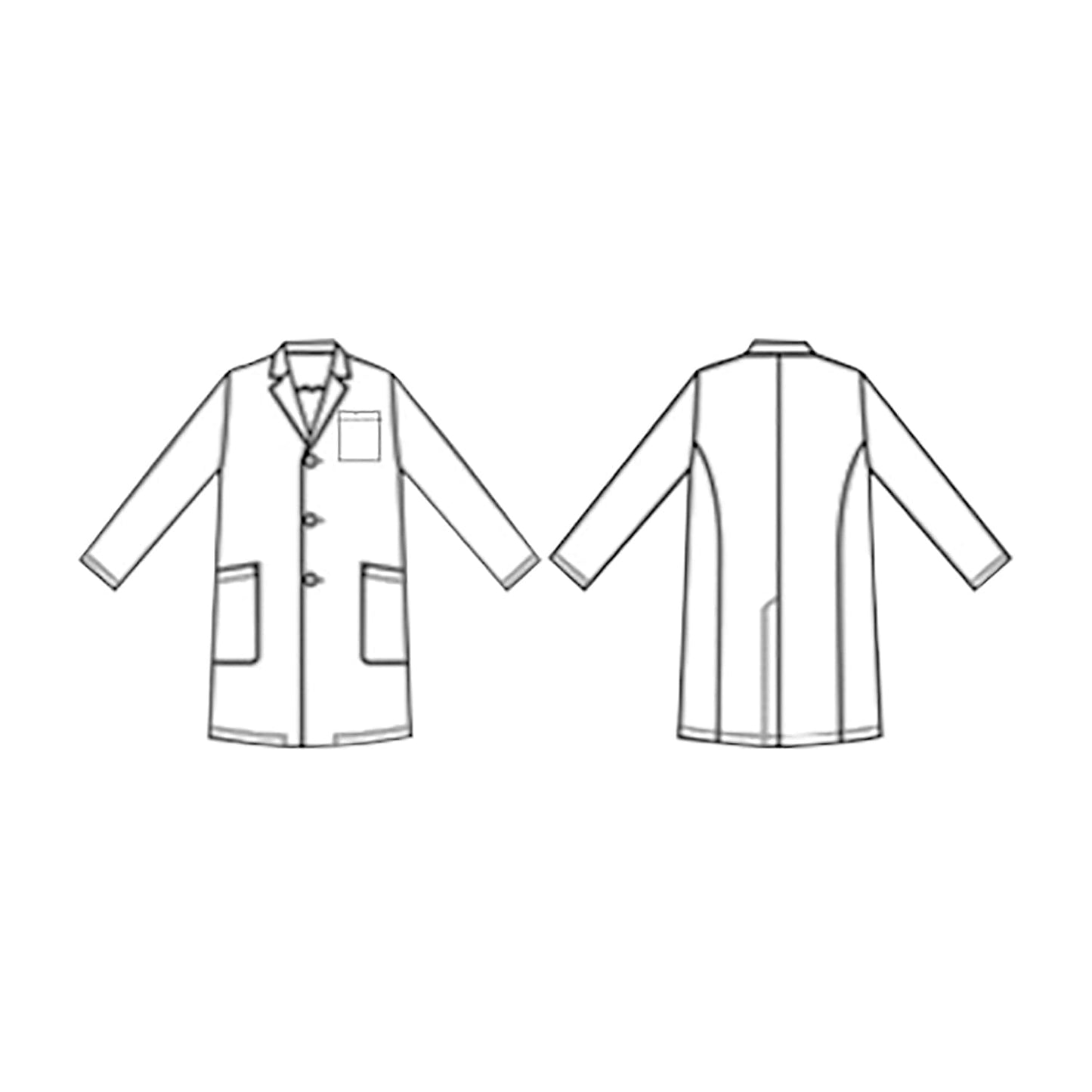 Matsuyoshi Doctor's Coat (Men's) Examination Coat 25-4003-04 Matsuyoshi MY-DCM01 (3L)