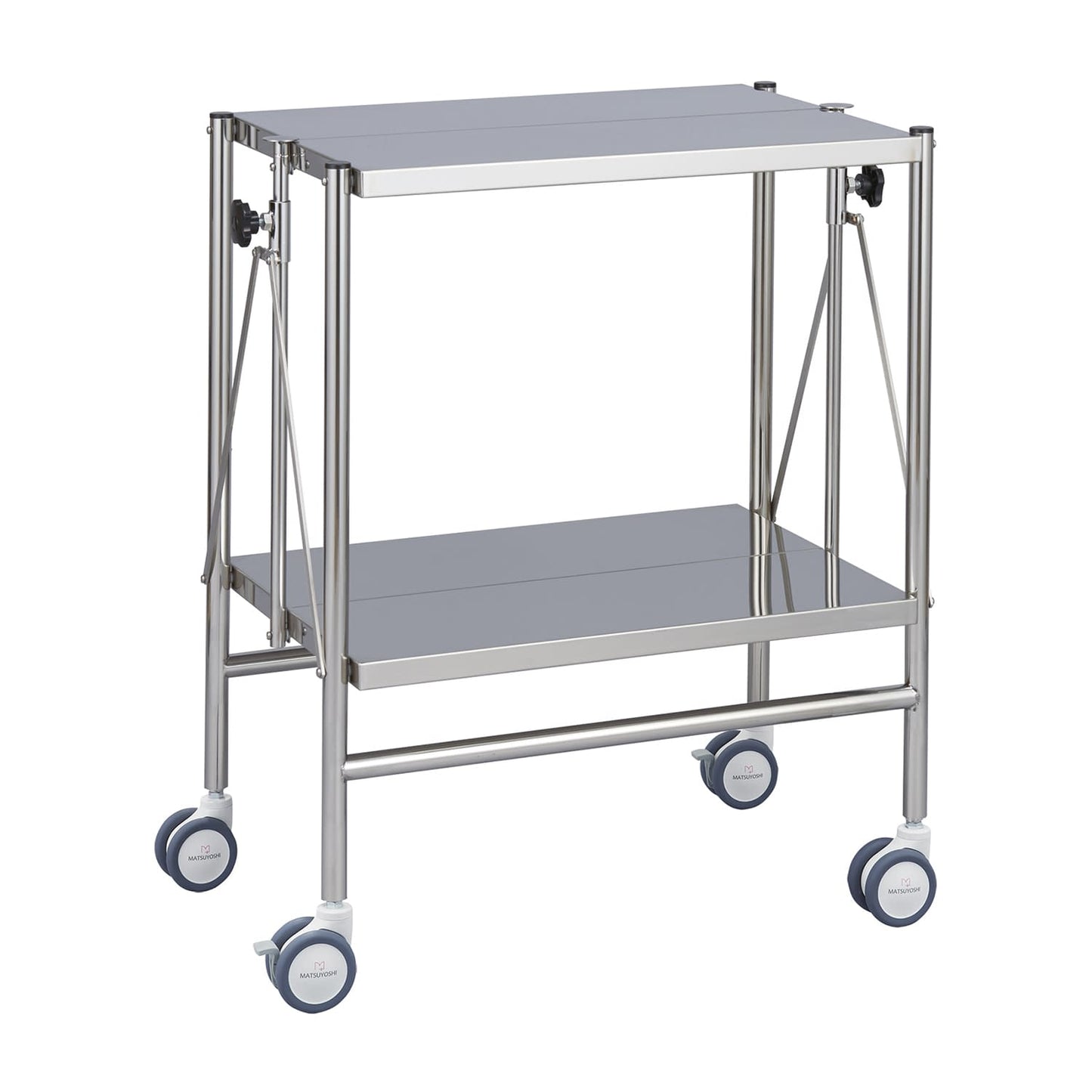 マツヨシ折りたたみ式器械台 手摺なし カート(折りたたみ) 01-2450-01 MATSUYOSHI MY-1510(600X450X800)