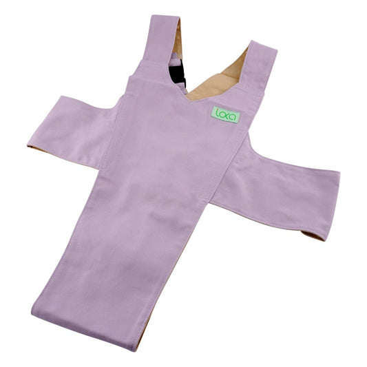 휠체어용 원터치 벨트 키퍼 II 퍼플×모카 403654-132 1개