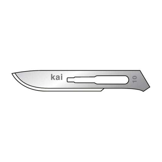 KAI Coated Replacement Blade Scalpel (For Commercial Use) 23-6054-04 Kai Industries S310-B (NO.10) 100 Replacement Blades