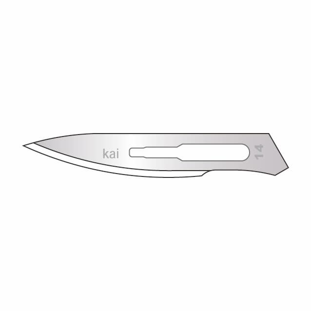 KAI Replacement Scalpel Blade (General Use, Individual) 25-3101-09 Kai Industries 314-A (NO.14) 20-piece