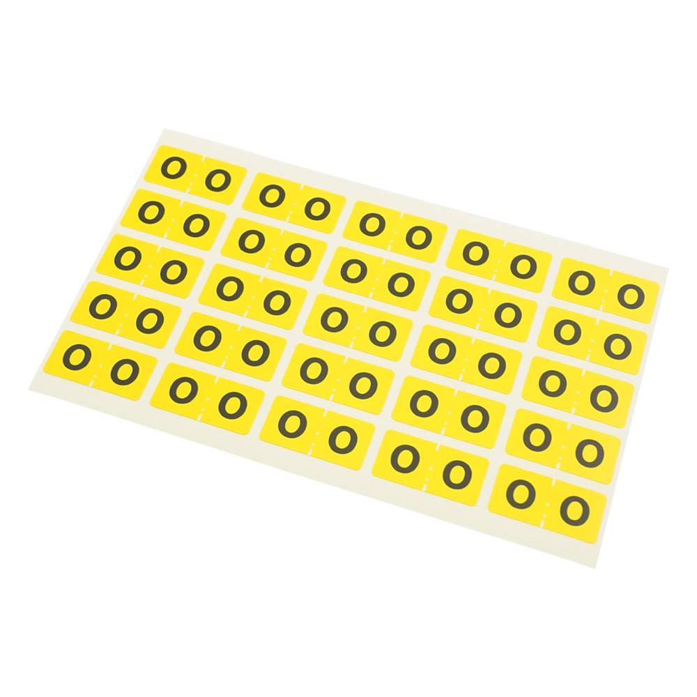 칼라 넘버 라벨 15×30mm(0) 1봉(25편×10장입) CNL-L00