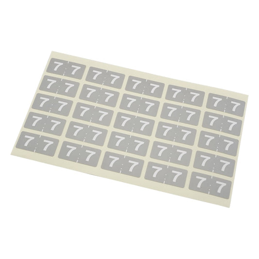 칼라 넘버 라벨 15×30mm(7) 1봉(25편×10장입) CNL-L07 1봉(25편×10장입)