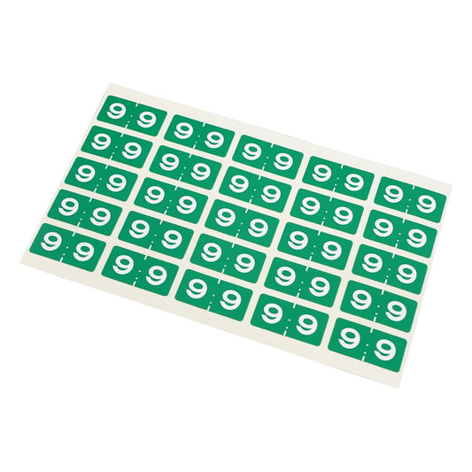 칼라 넘버 라벨 15×30mm(9) 1봉(25편×10장입) CNL-L09 1봉(25편×10장입)