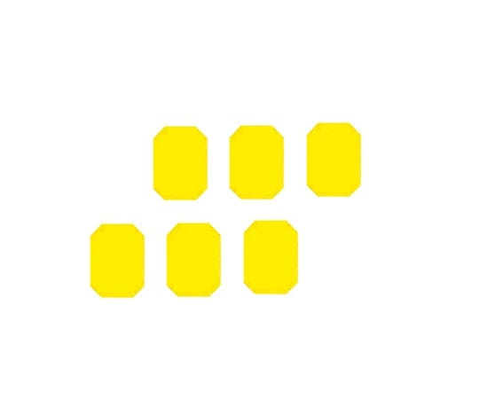 Magnetic mark (without text) Fluorescent yellow 6 pieces JC type 1 set (6 pieces)