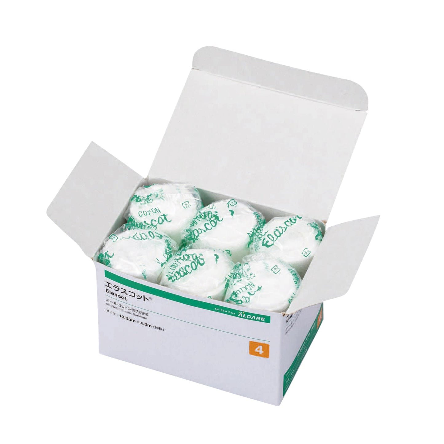 Erascot (No. 4) No. 4 Elastic Bandage 23-6179-02 Alcare 11623 (6-strand)