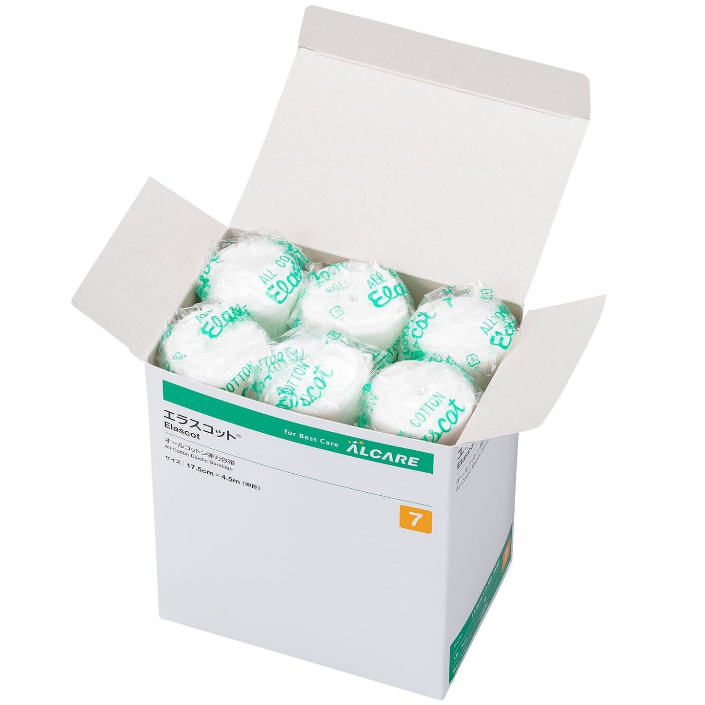 Erascot (No. 7) No. 7 Elastic Bandage 23-6179-03 Alcare 11624 (6-strand)