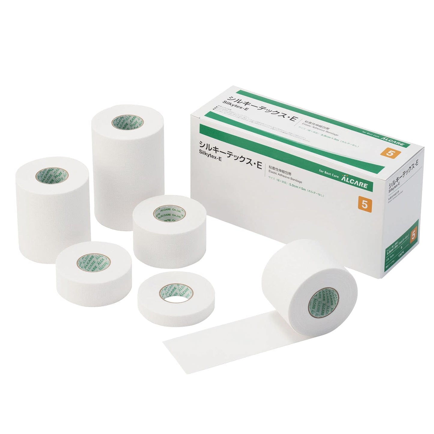 실키 텍스·E(5호) 5호 점착 붕대 25-3641-03 알케어 13674(6칸)