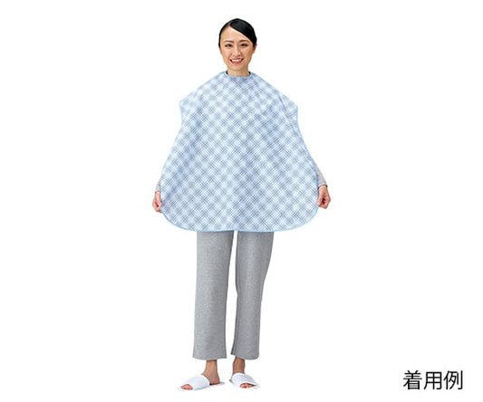 Water-repellent dining apron, blue, T-210S, 1 piece